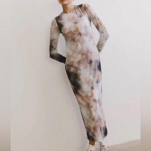 BÖHME Jamie Watercolor Bodycon Dress